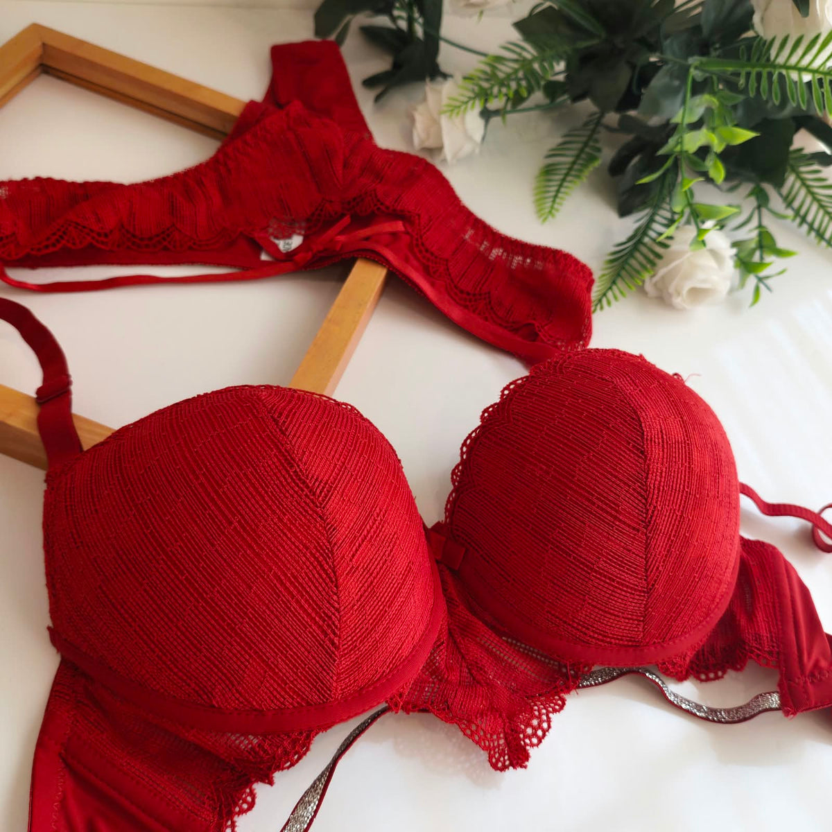 MARINE THIN PAD PUSH UP BRA SET