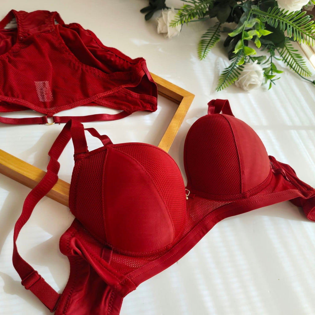 TEMU THIN PAD PUSH UP BRA SET