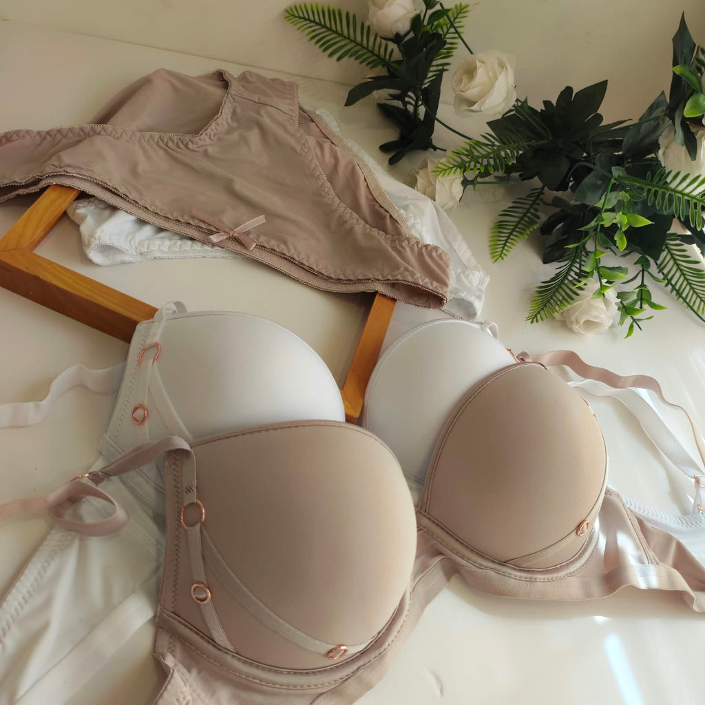 LOOP THIN PAD PUSH UP BRA SET (40-42)B/C