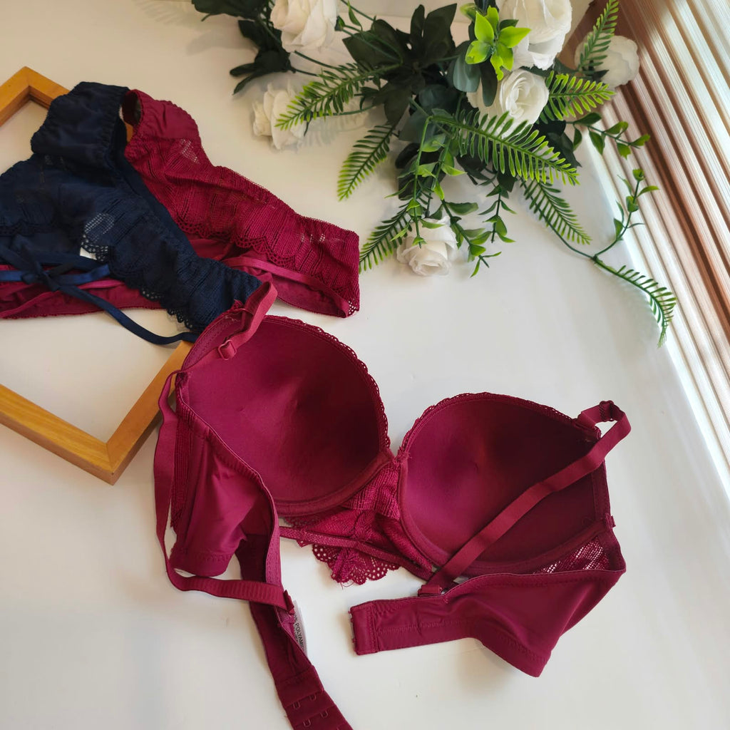 MARINE THIN PAD PUSH UP BRA SET