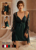 PREMIUM PADDED NET SILK NIGHTY (34/36/38)