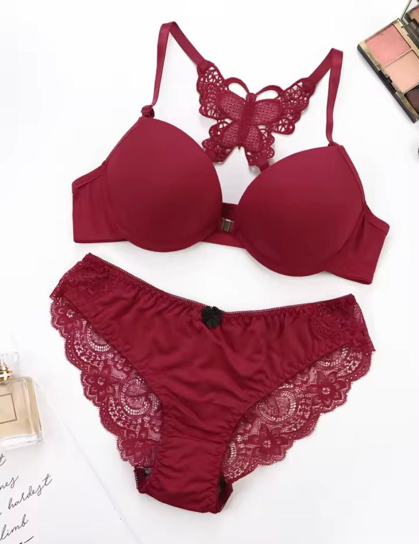 NUGGY THIN PAD PUSH UP BRA SET