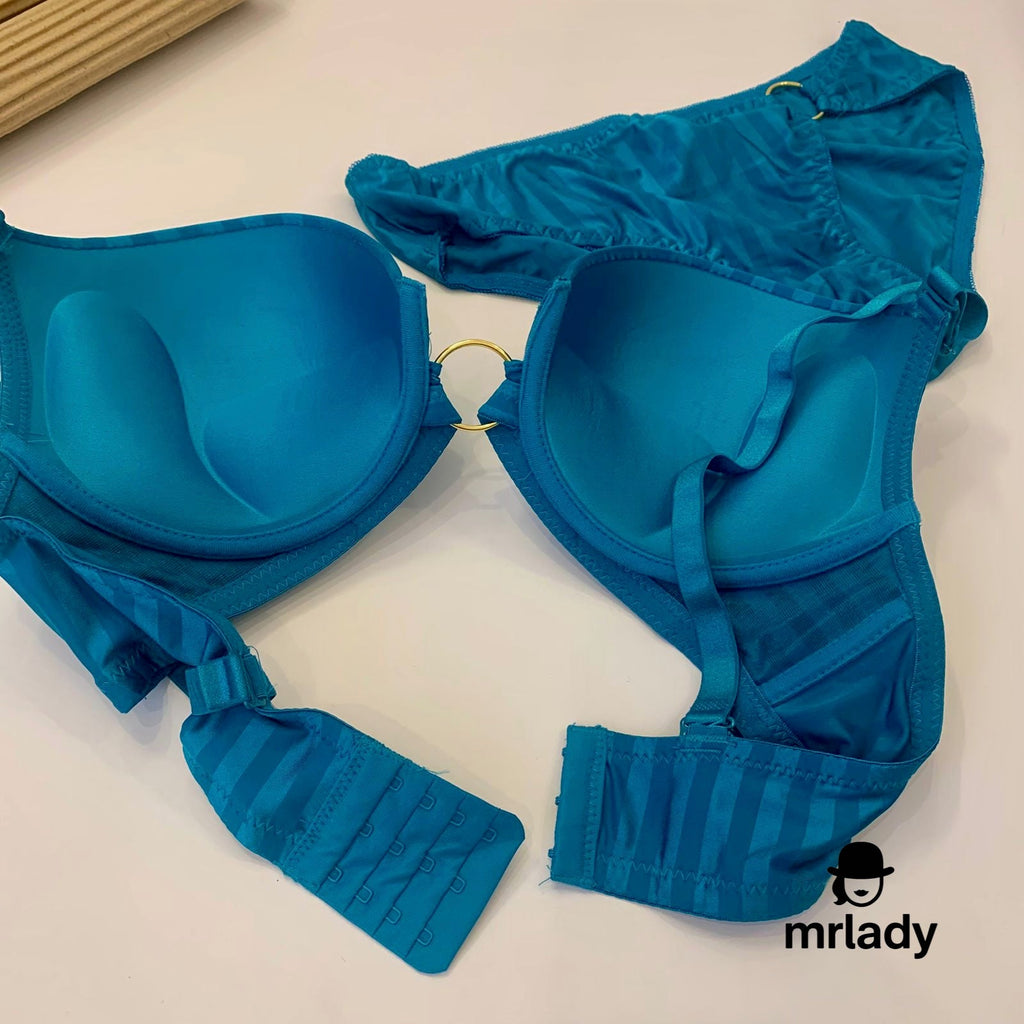 GOLD LOOP PUSH UP BRA SET