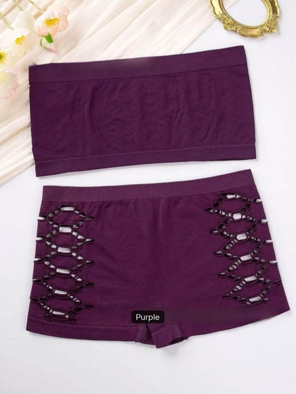 HIGH STRETCH STRAPLESS BRA SET