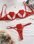LOVE HEART BRA SET