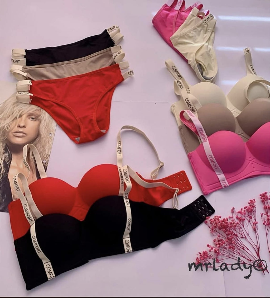 COMFORT THIN PAD BRA SET