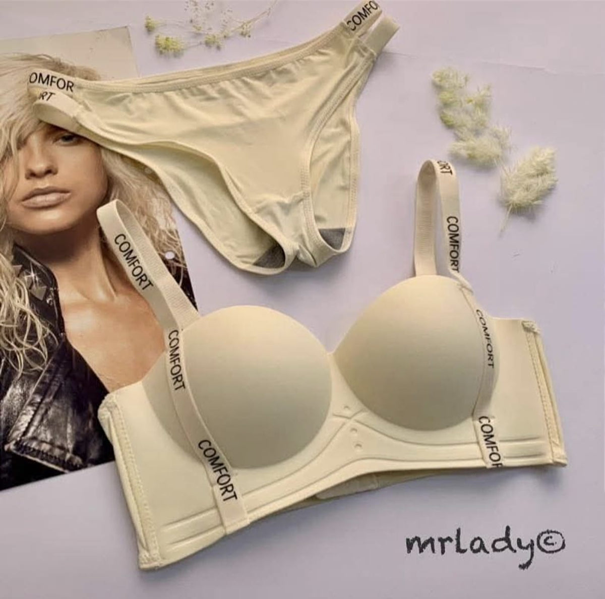 COMFORT THIN PAD BRA SET