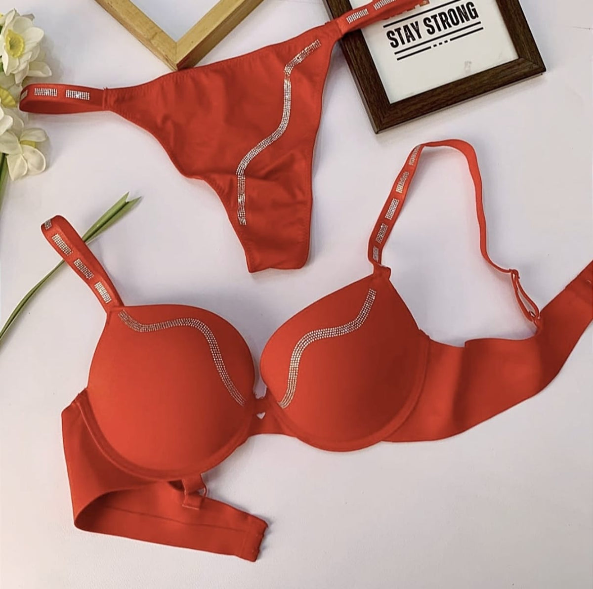 ALPHA THIN PAD BRA SET