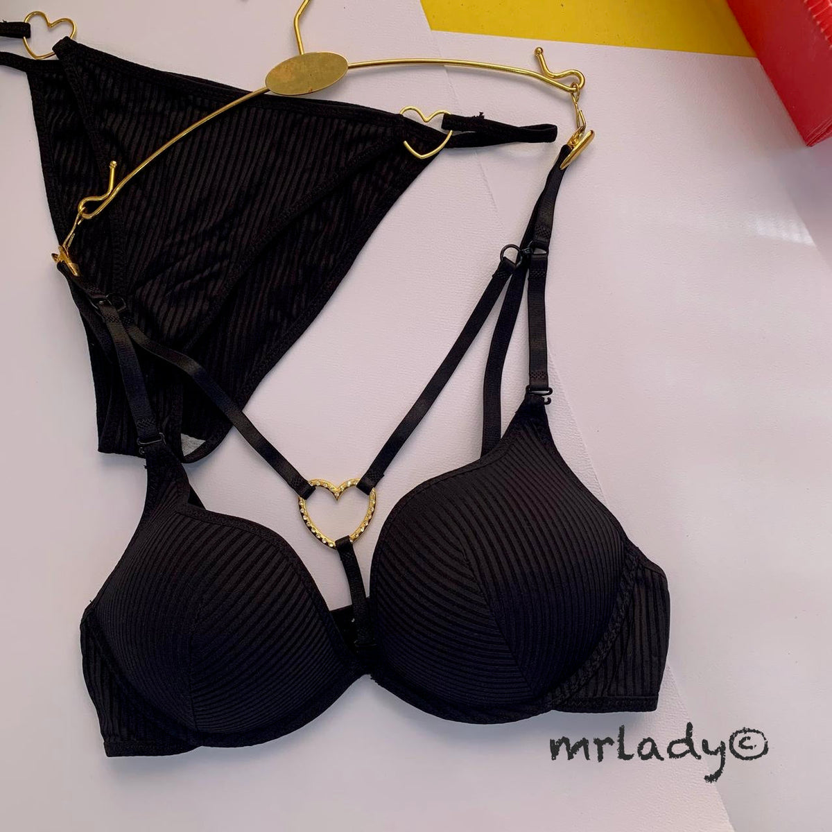 LOVE RING THIN PAD BRA SET