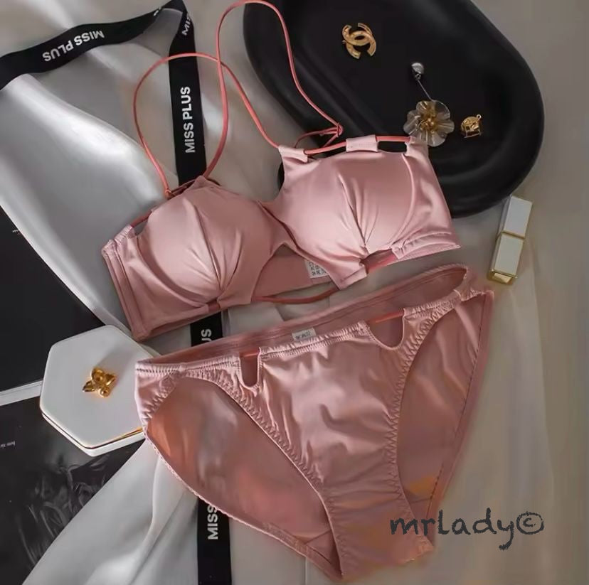 STRING THIN PAD BRA SET