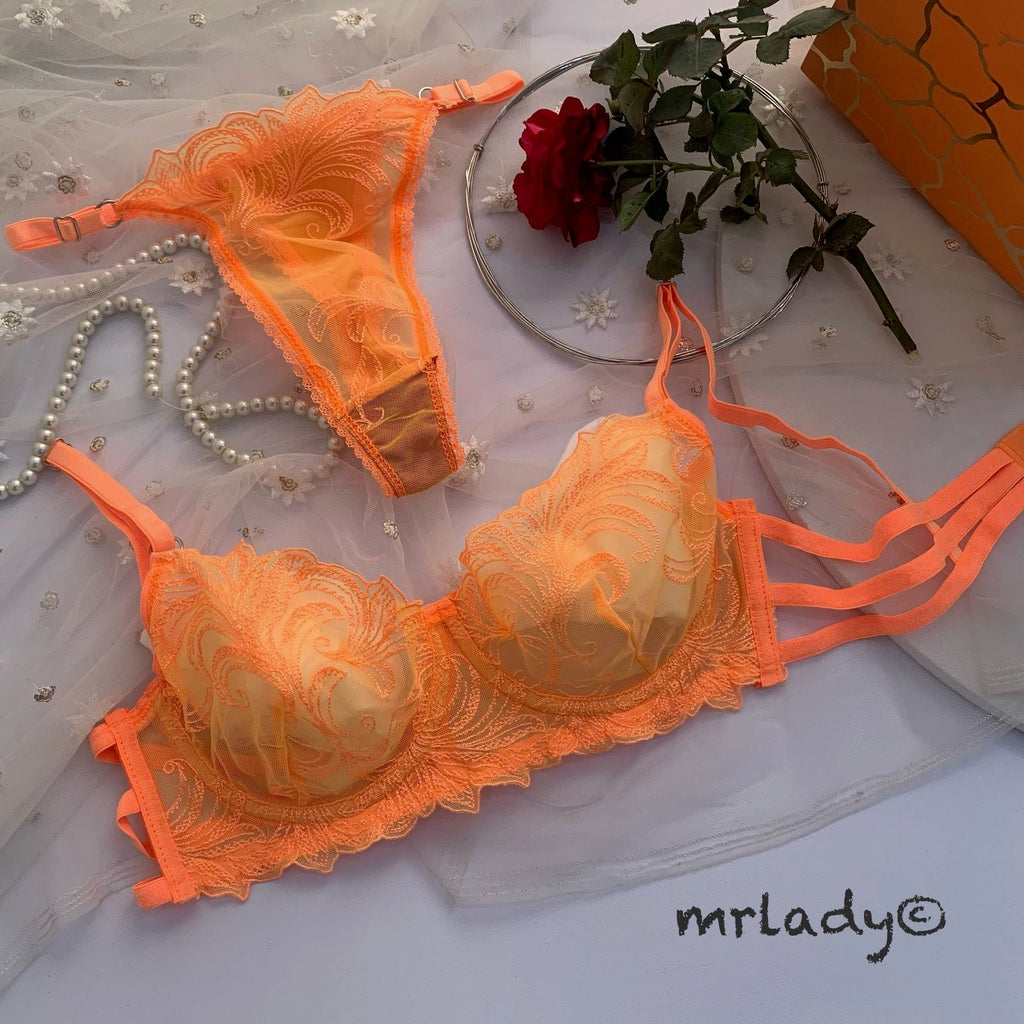 TURKISH RIPPLE SOFT NET BRA SET