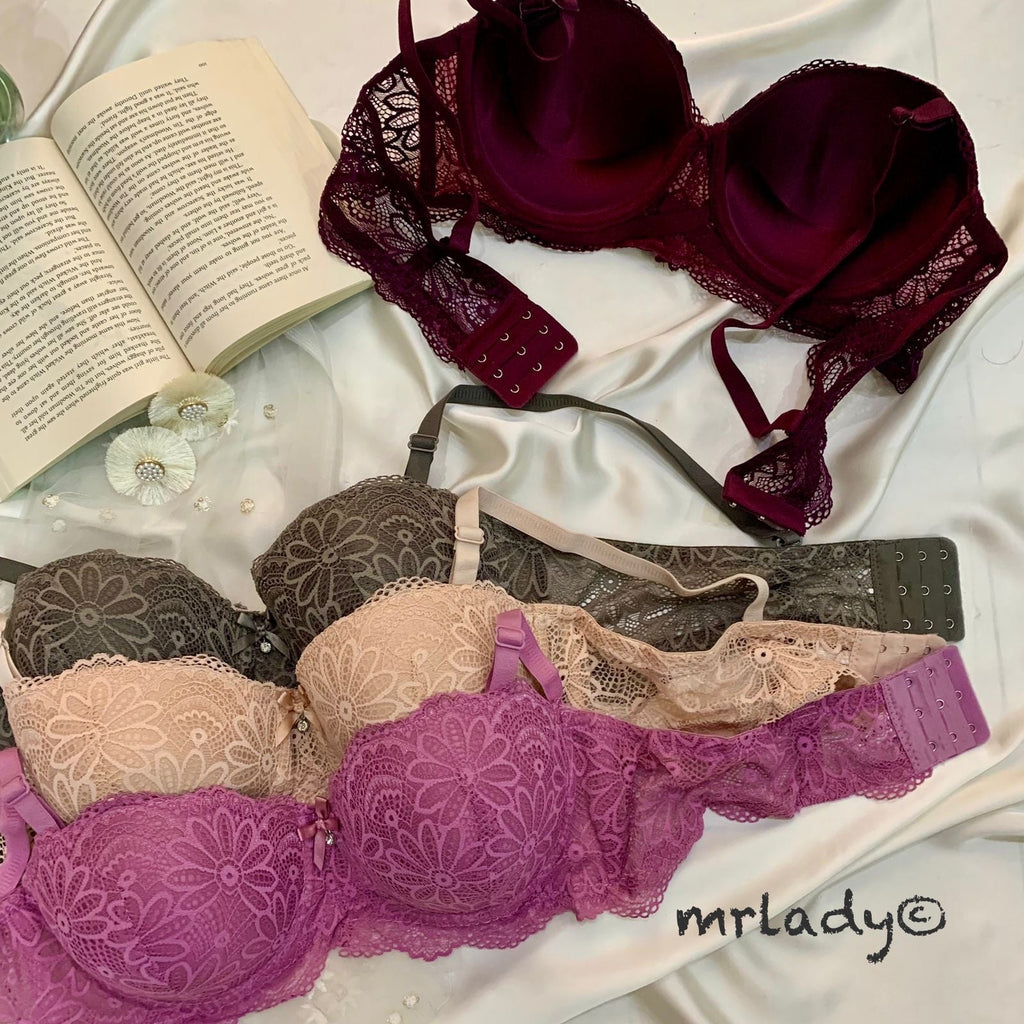 THIN PAD FANCY FLORAL BRA V2