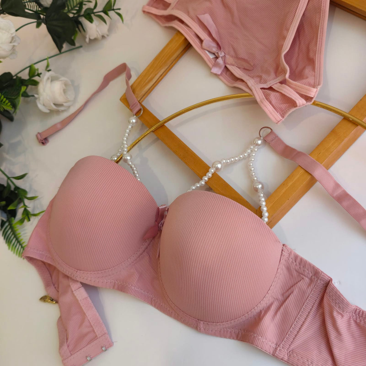 PEARL CORDI THIN PAD BRA SET