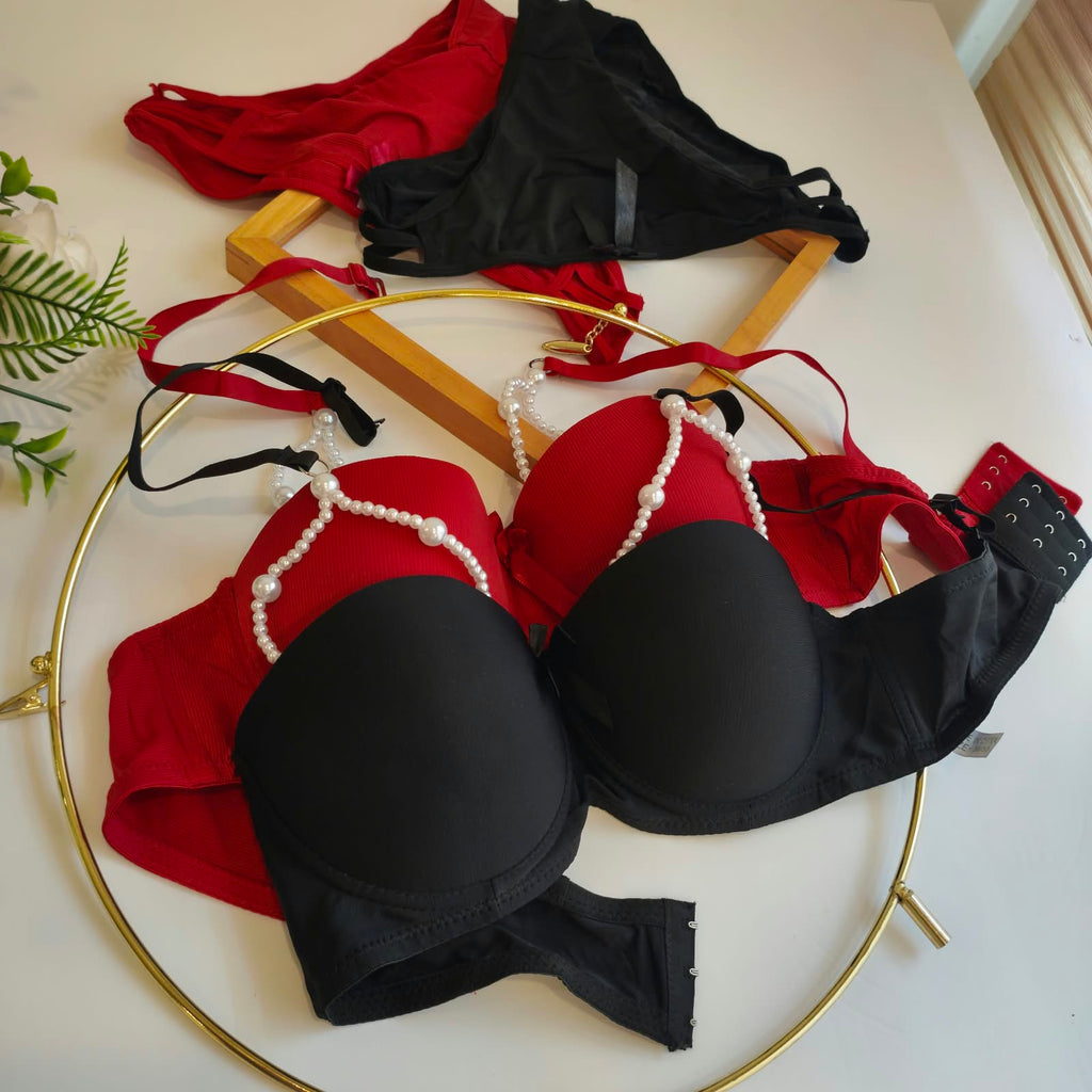 PEARL CORDI THIN PAD BRA SET