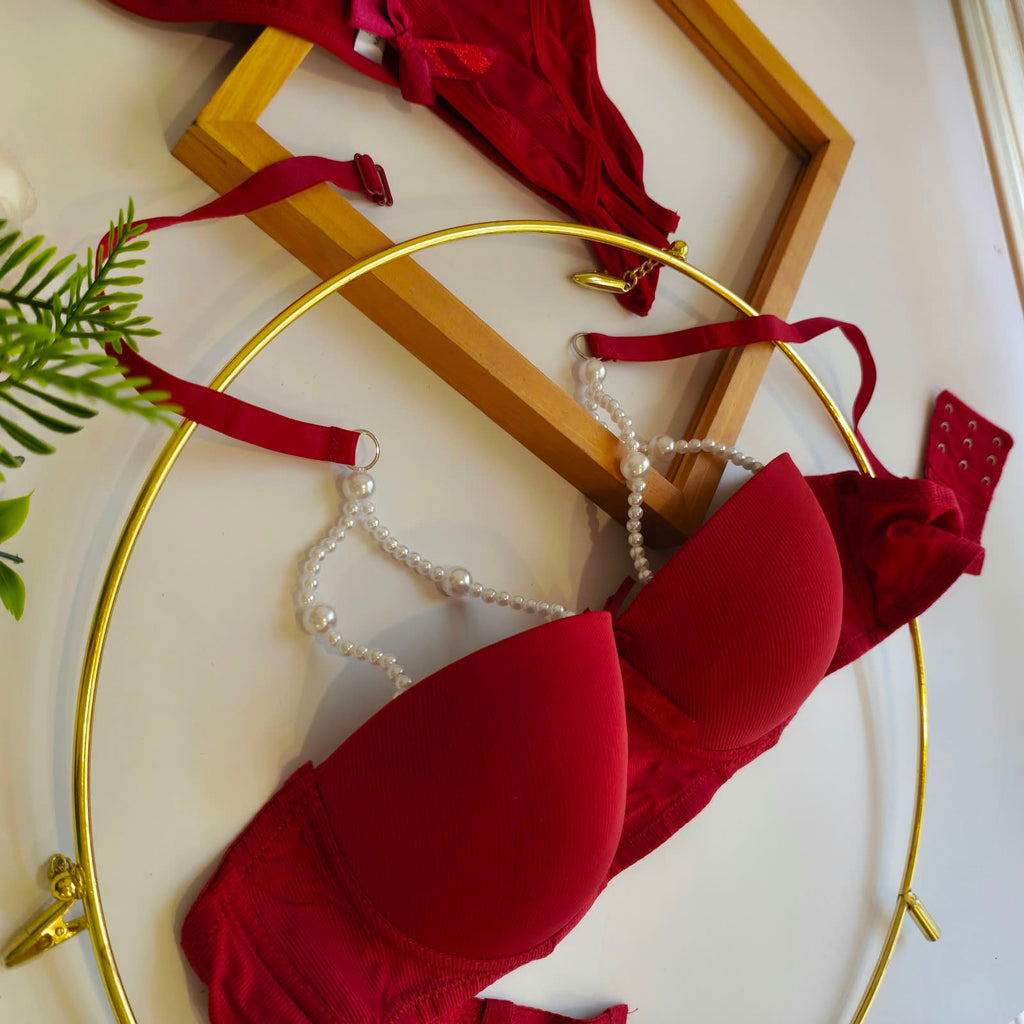 PEARL CORDI THIN PAD BRA SET